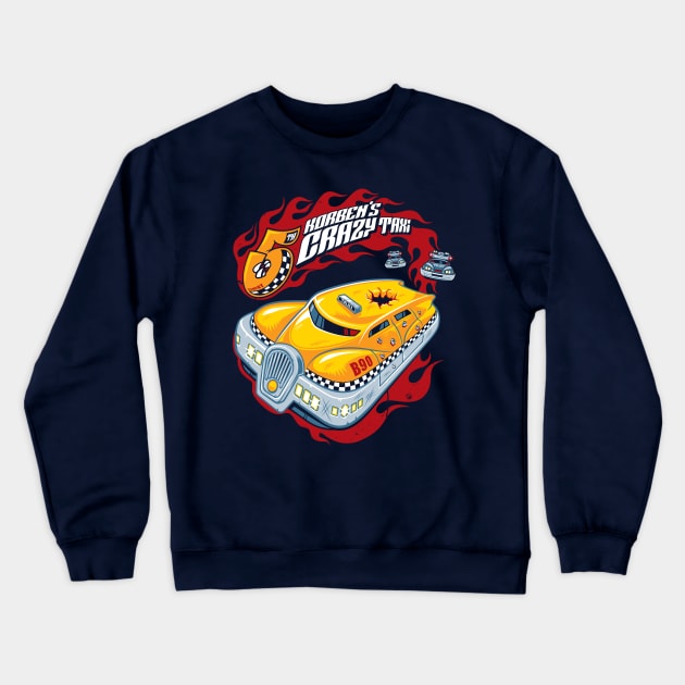 Korben's Crazy Taxi Crewneck Sweatshirt by Nemons